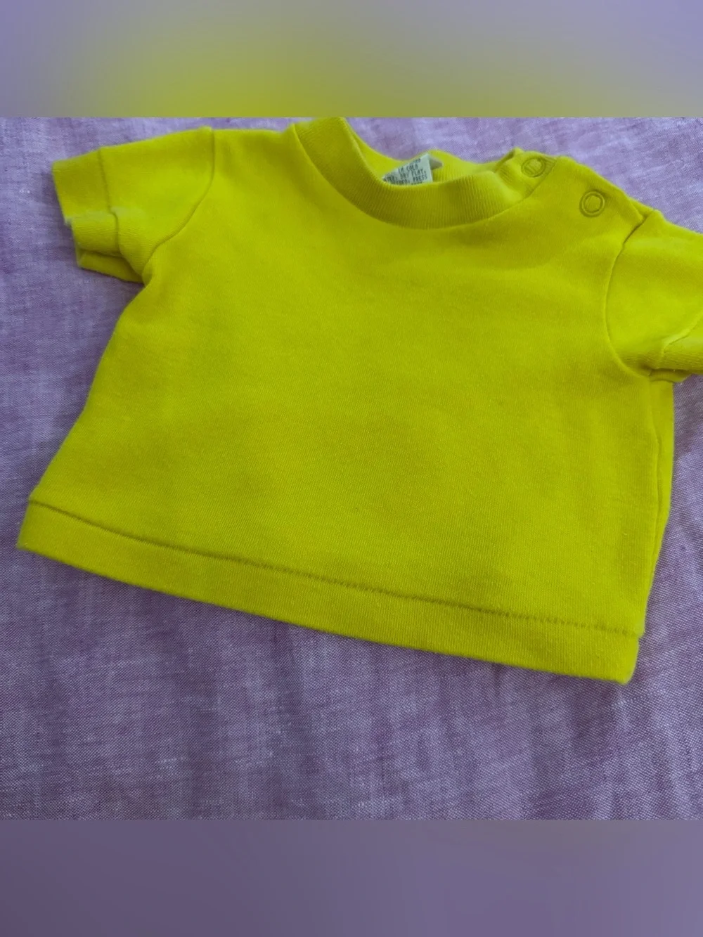 Vintage Yellow Short Sleeve T-Shirt 3-6m